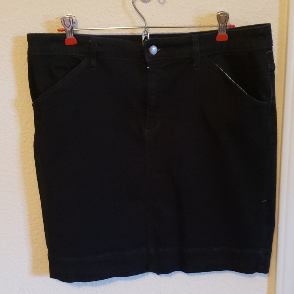 Dark Blue, stretchy skirt. Worn once